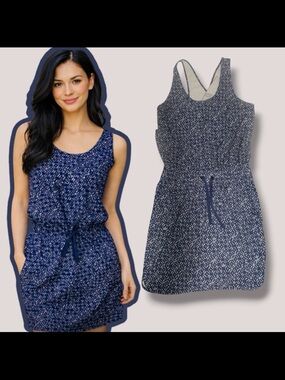Patagonia Fleetwith Blue Geometric Print Swim Cover-Up/ Dress